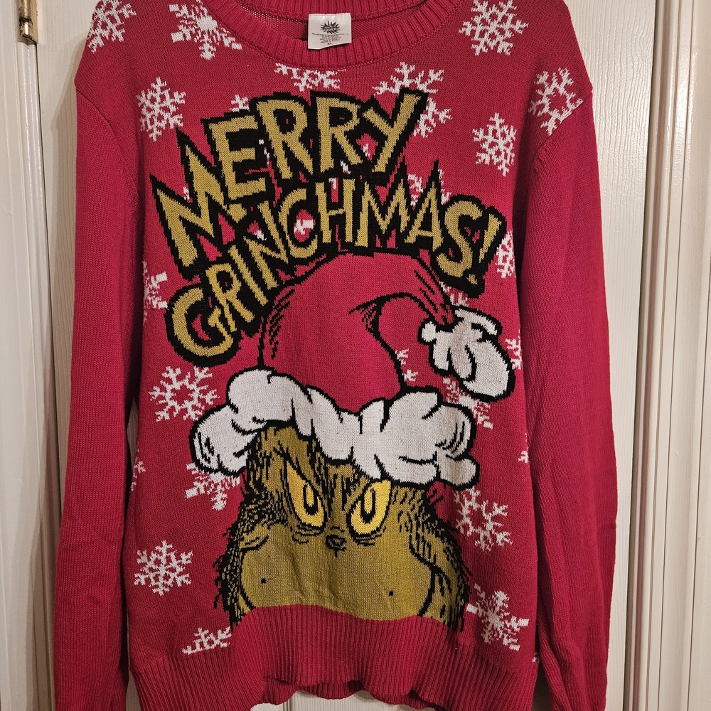 Merry Grinchmas Red Sweater